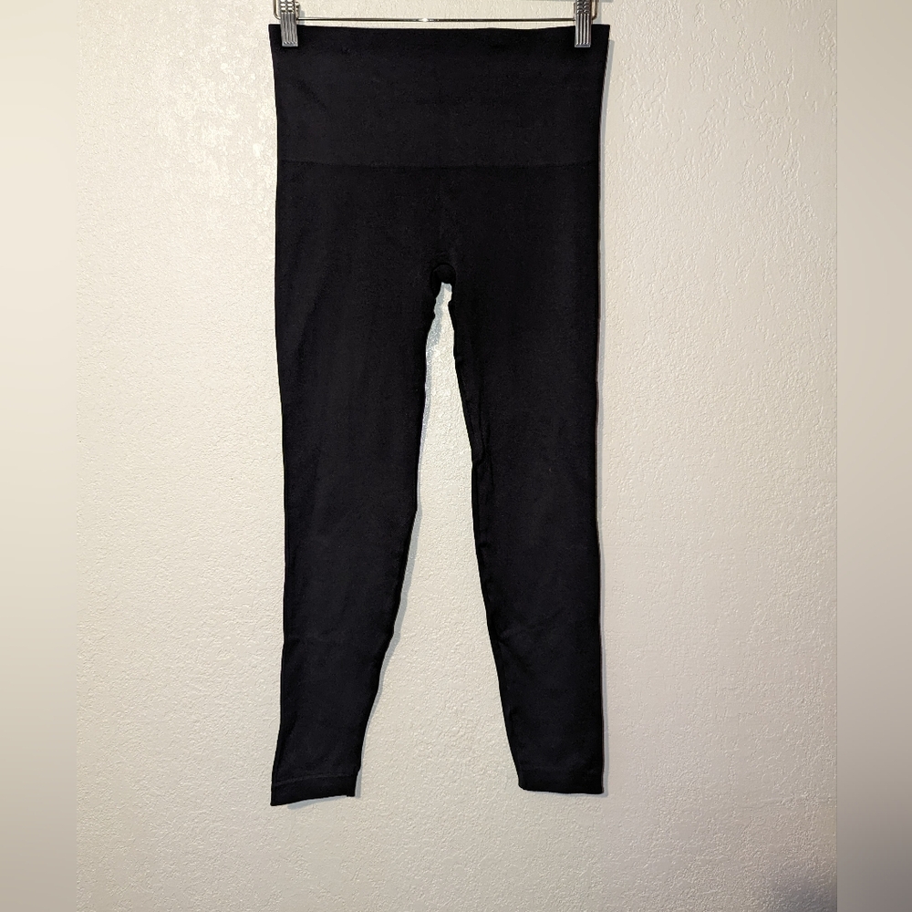 Spanx black active wear high waisted leggings